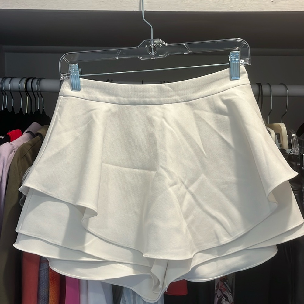 White Skort